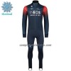 Completo Maglia ML + Pantaloncino con bretelle ML 2023 INEOS Grenadiers Winter Invernale Blu Scuro